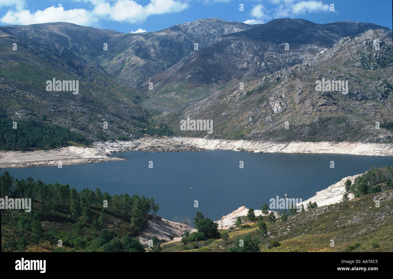 Portugal-See-Combo de Geres Stausee barrage Stockfoto
