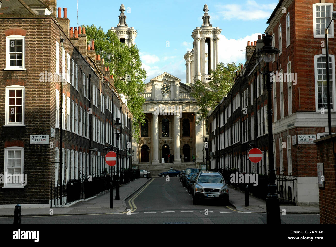 LORD NORTH ST FÜHRT NACH ST. JOHNS SMITH SQ LONDON UK Stockfoto