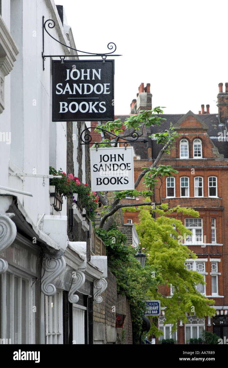 London Kings Road Book Geschäfte aus der Kings Road Stockfoto