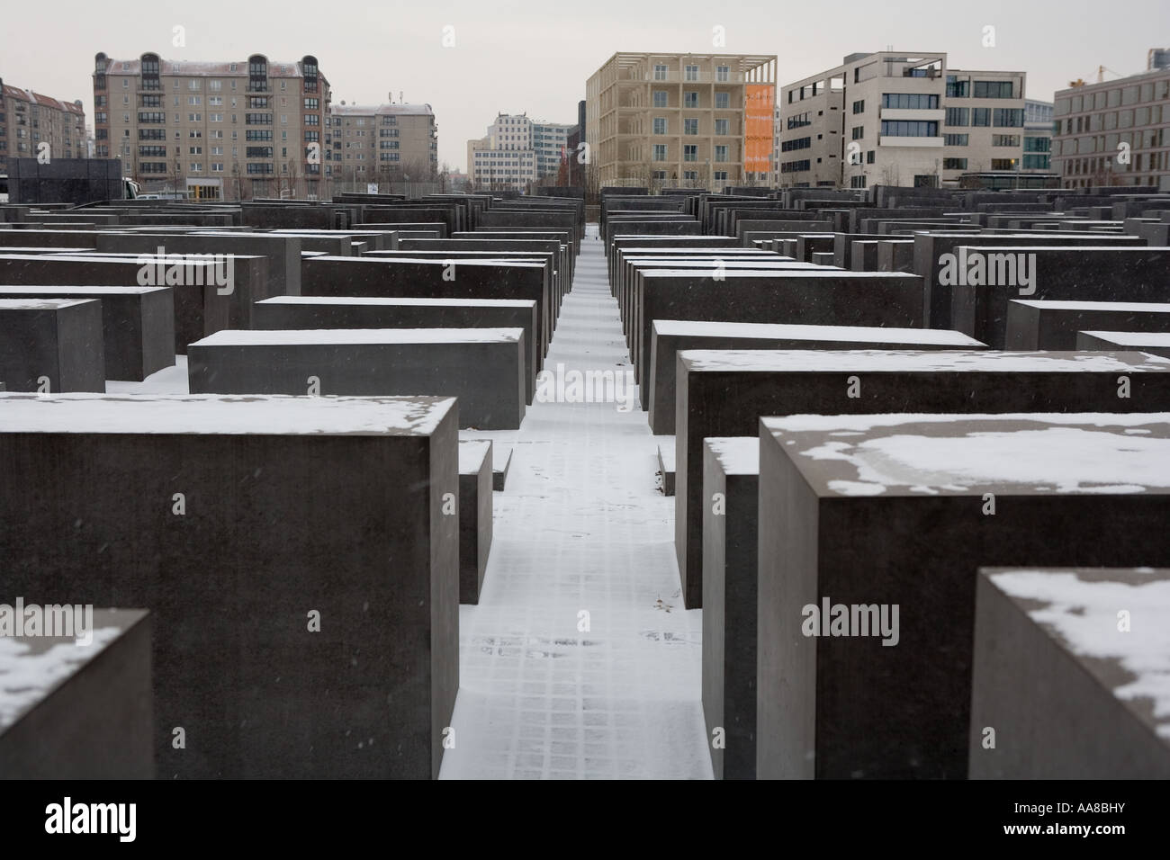 DENKMAL DER ERMORDETEN JUDEN EUROPAS BERLIN DEUTSCHLAND Stockfoto