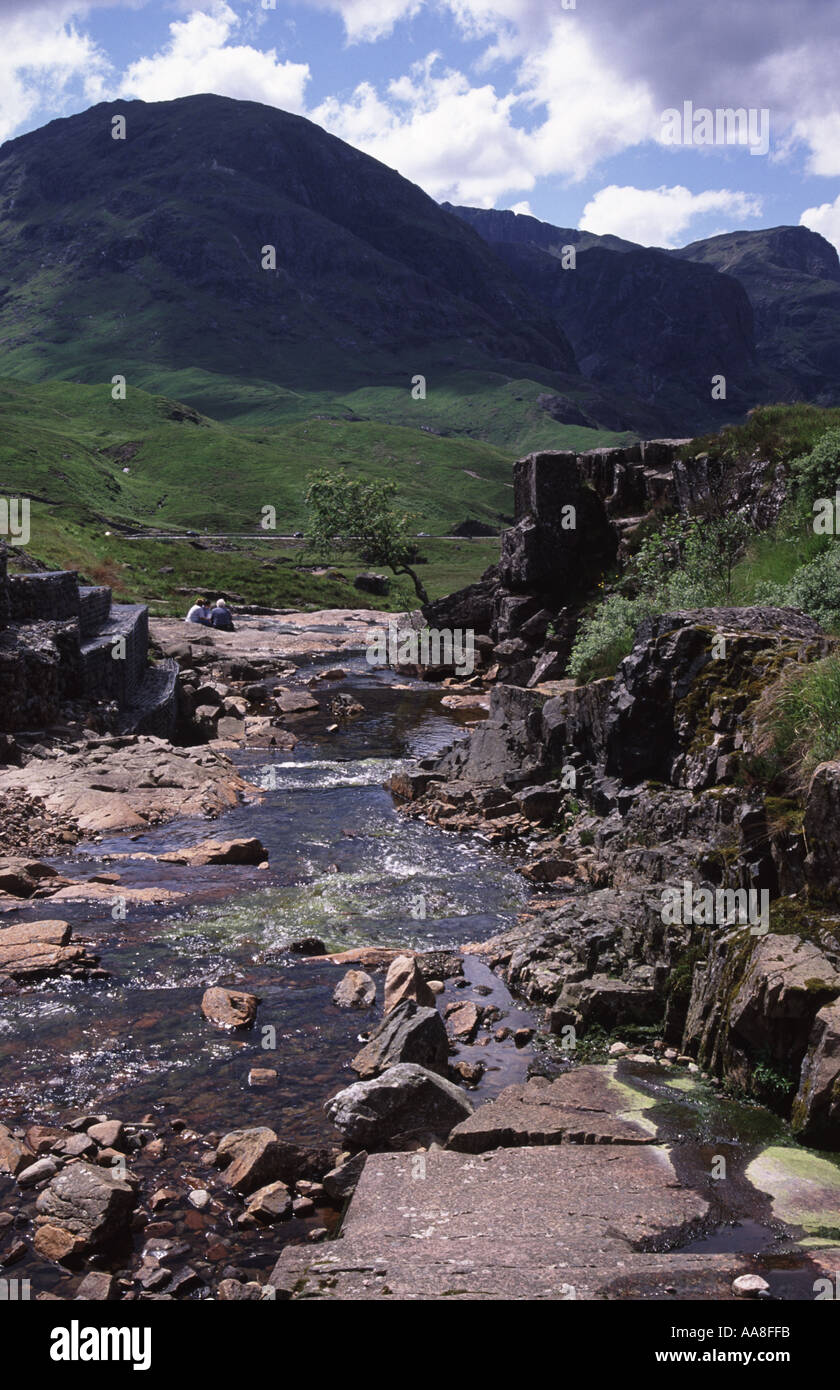 Essen am Fluss Stockfoto