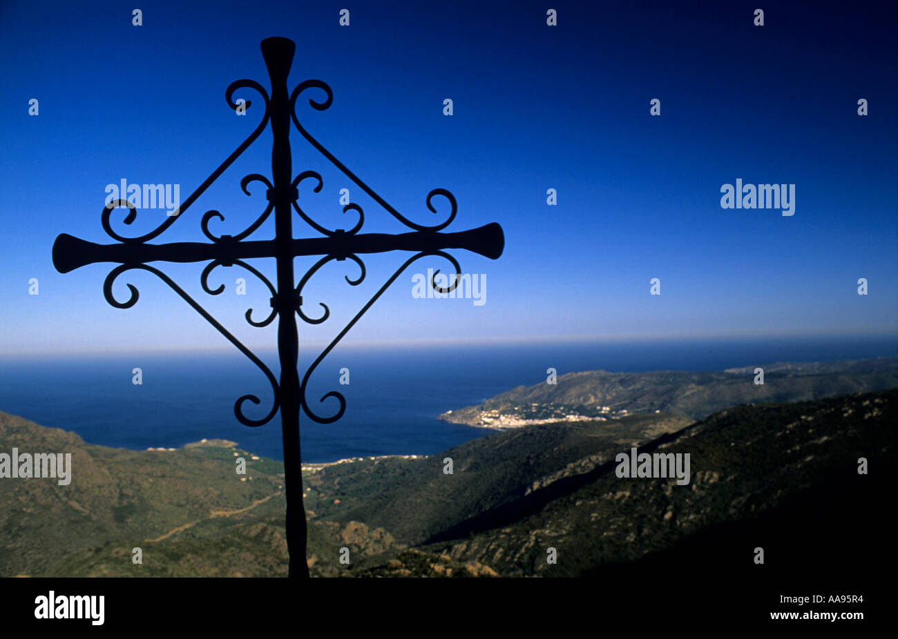 Kloster St. Pere de Rodes Costa Brava Katalonien in Spanien Stockfoto