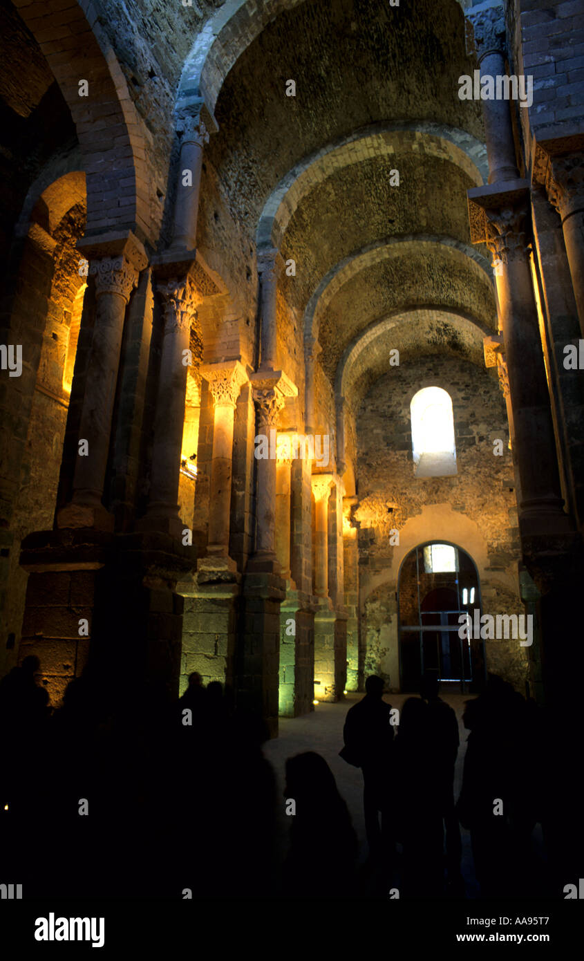Kloster St. Pere de Rodes Costa Brava Katalonien in Spanien Stockfoto