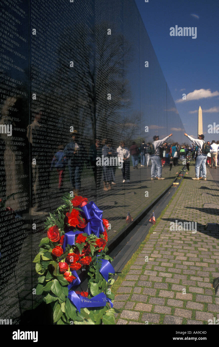 AJ11173, Vietnam Veterans Memorial, Washington, D.C., District Of Columbia Stockfoto