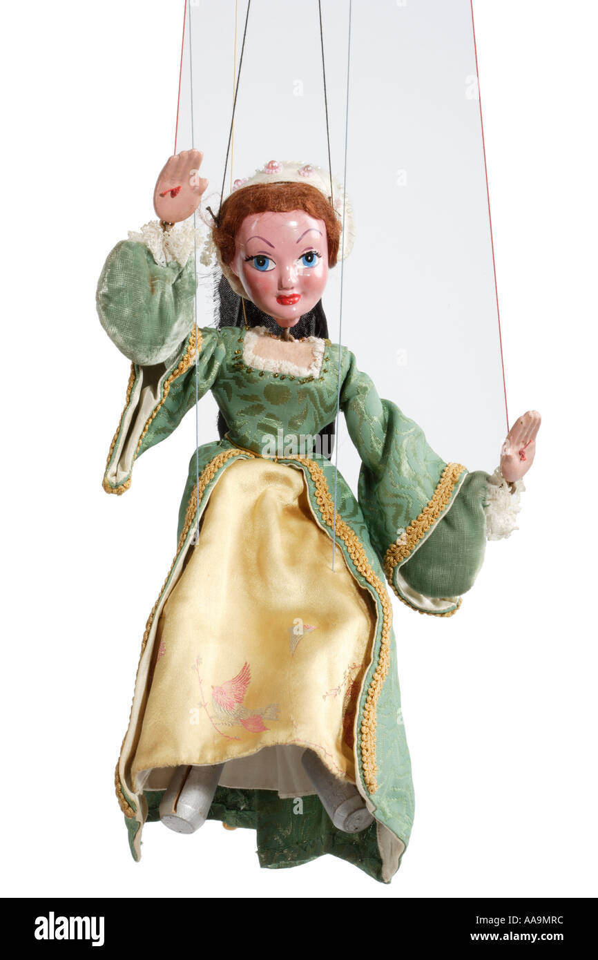 Prinzessin Marionette oder Marionette Stockfoto