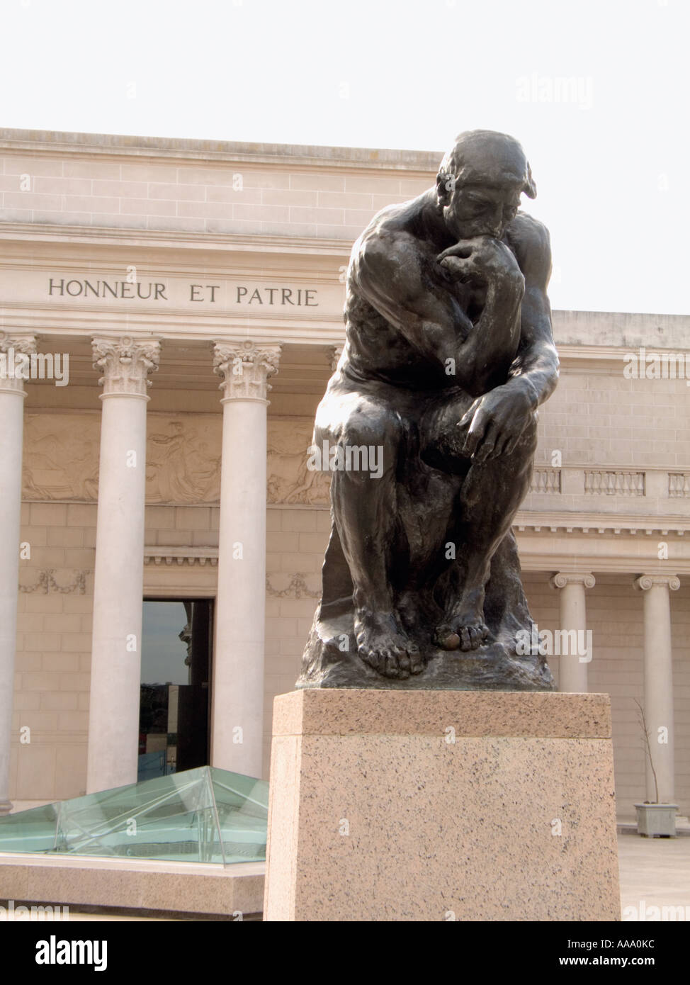 Der Denker, Auguste René Rodin, casting in San Francisco Legion Of Honor Museum Stockfoto