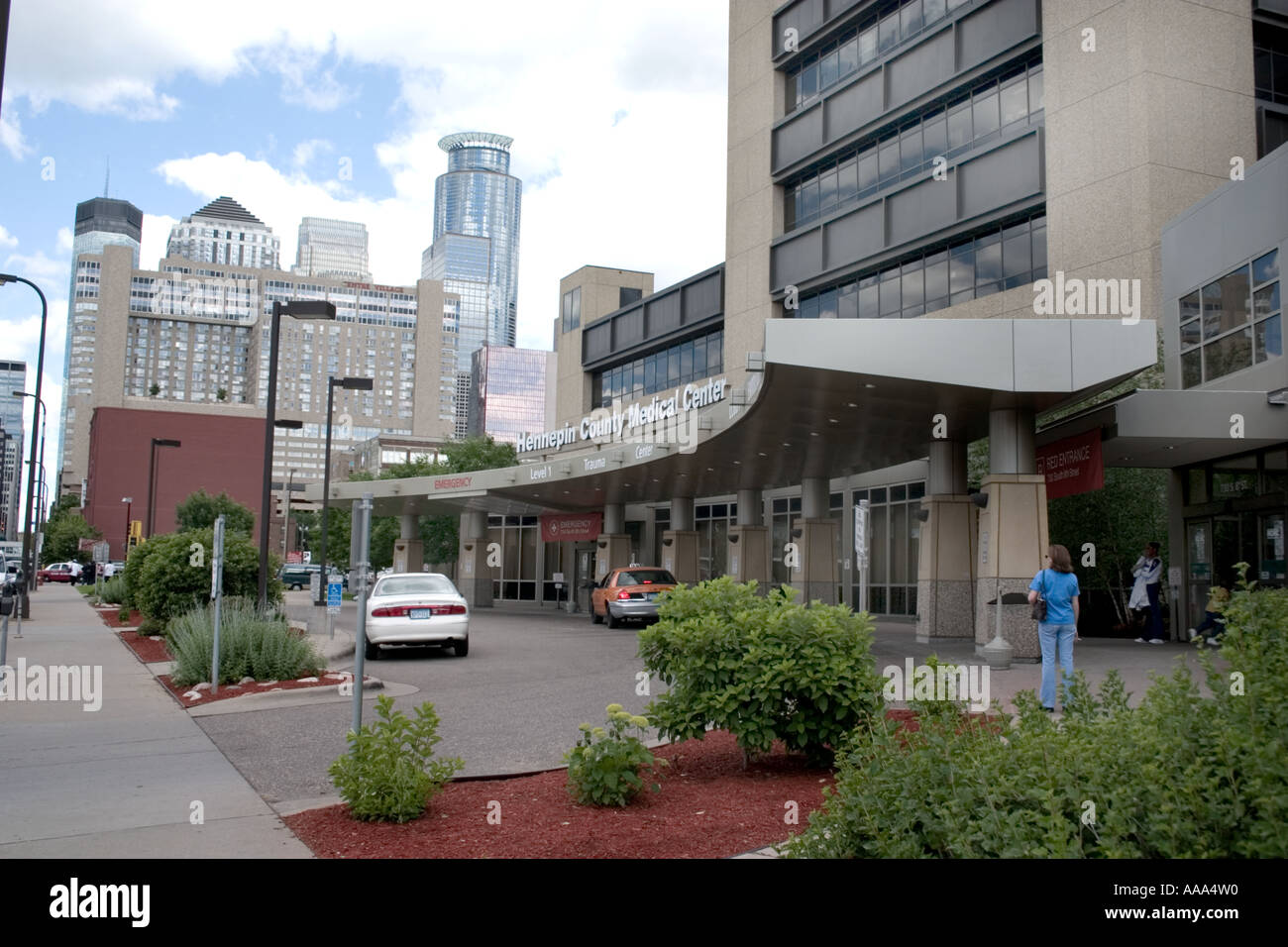 Hennepin County Medical Center Notfall eintritt. Minneapolis Minnesota MN USA Stockfoto