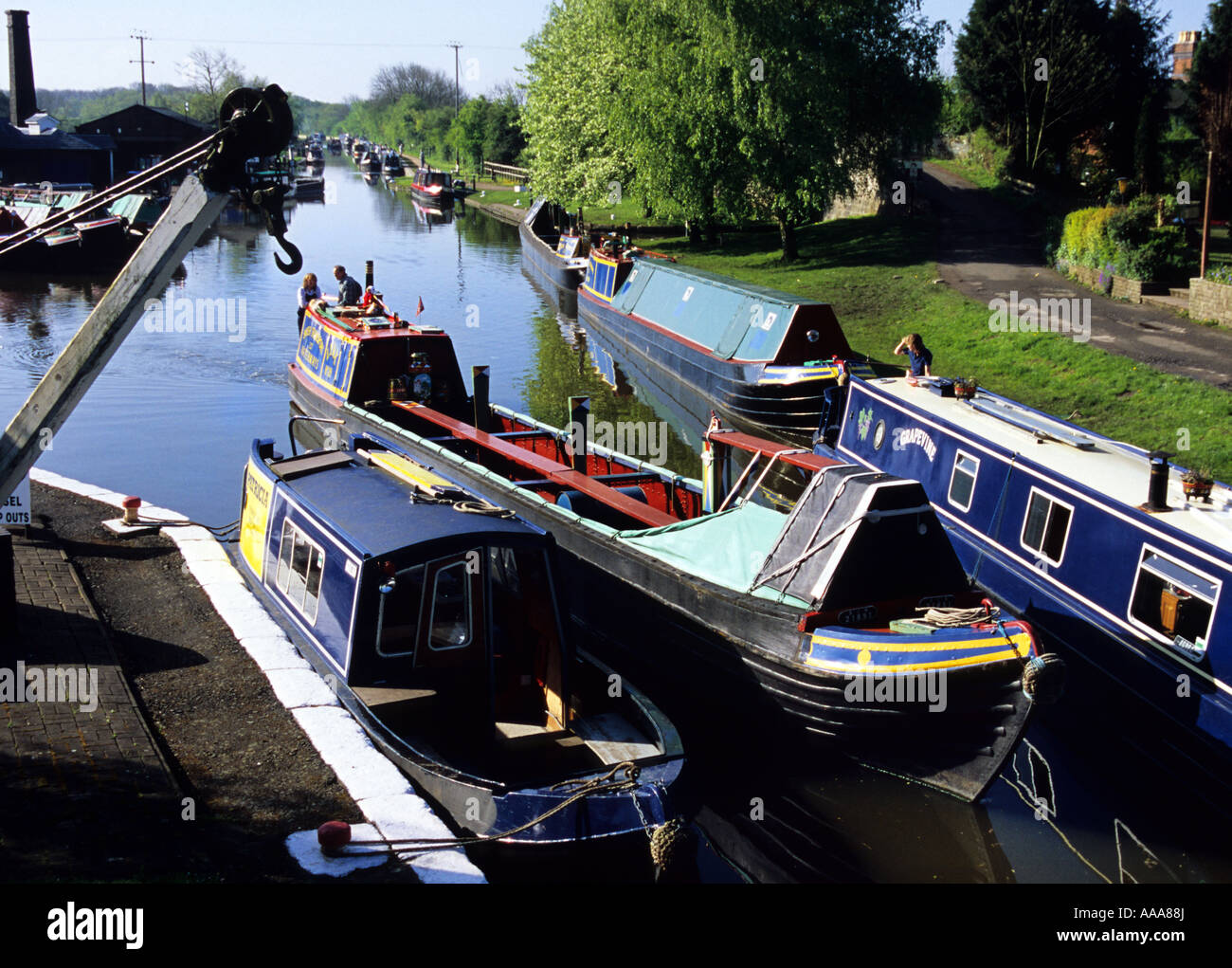 Norbury Junction auf der Shropshire Union Canal, Staffordshire, UK. Stockfoto
