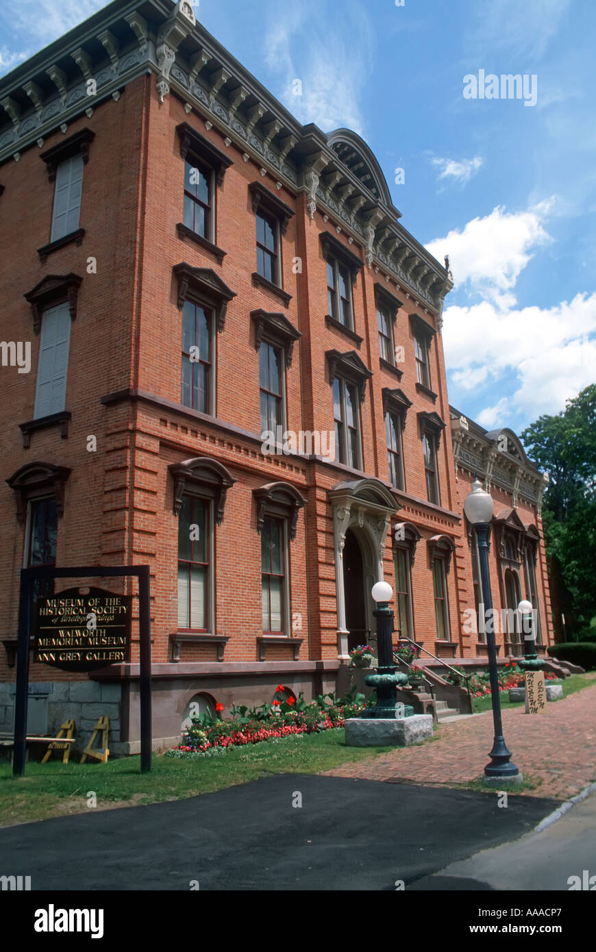Museum der Historical Society Saratoga Springs New York New York Stockfoto