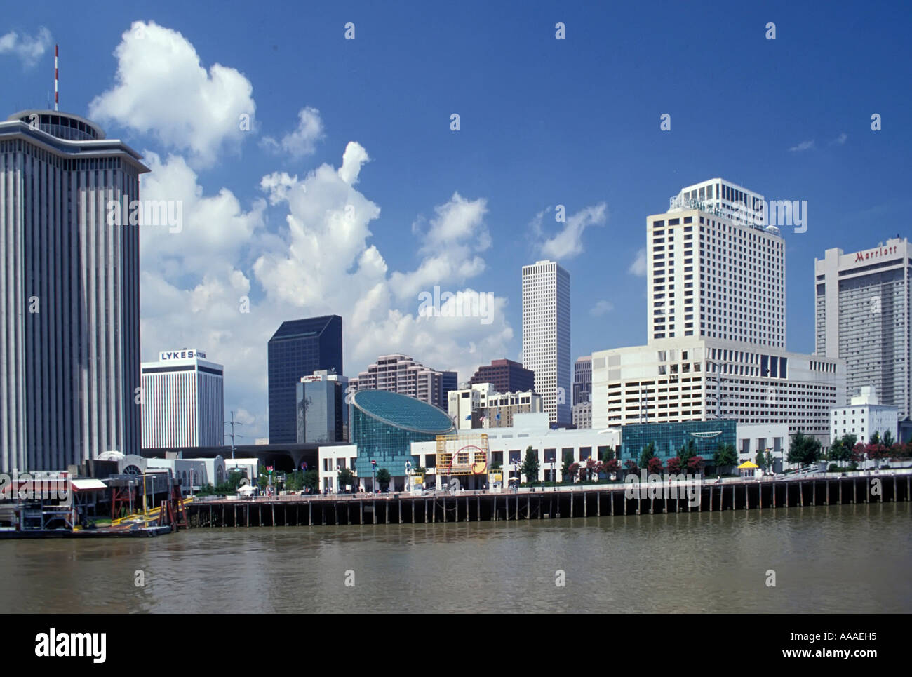 Skyline von New Orleans Louisiana LA Stockfoto