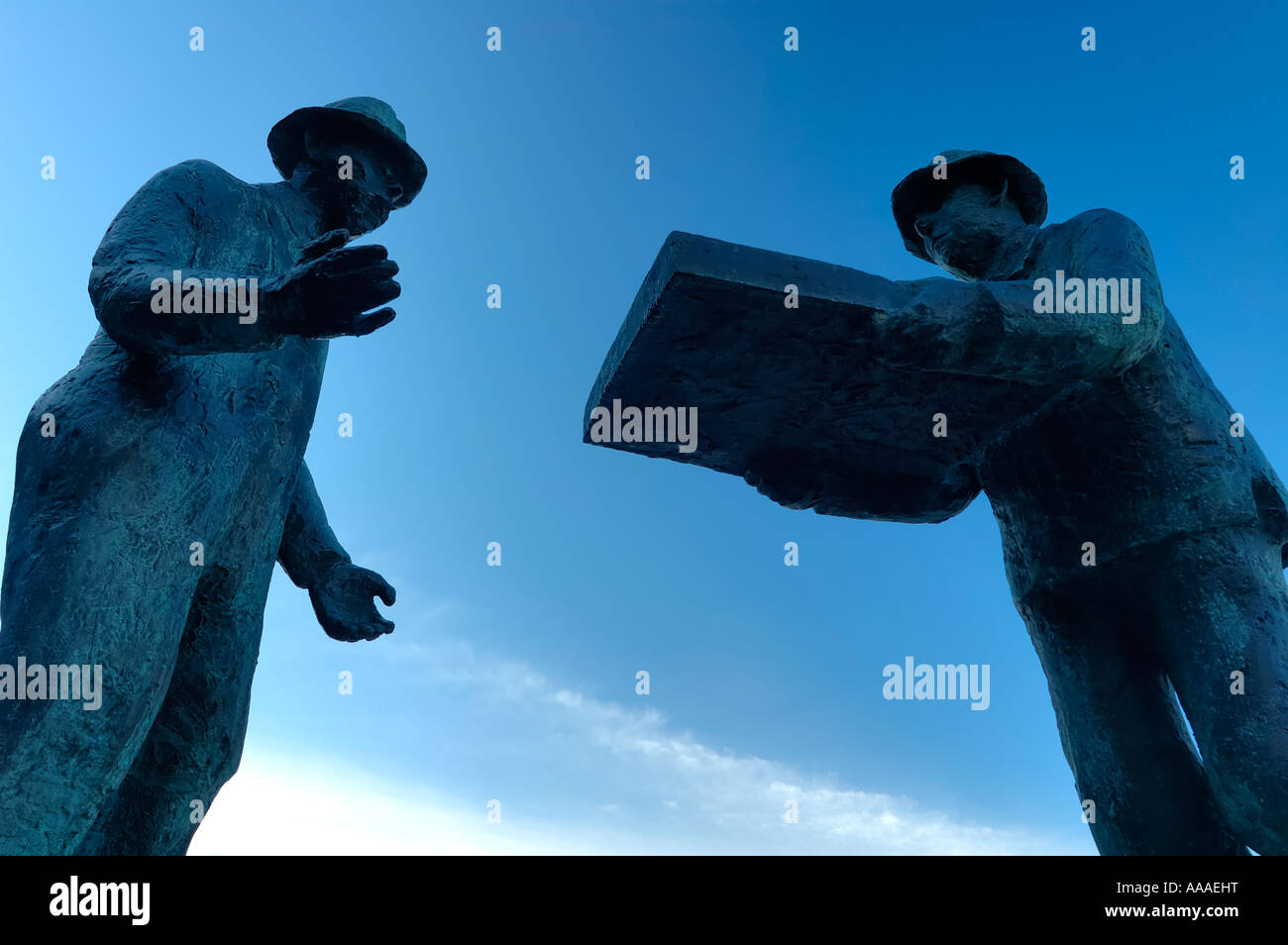 Die Übergabe Stockfoto