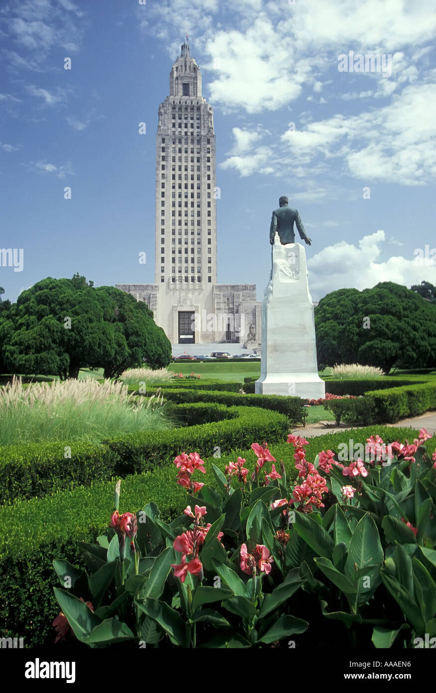 Baton Rouge Louisiana und das State Capitol Building Stockfoto