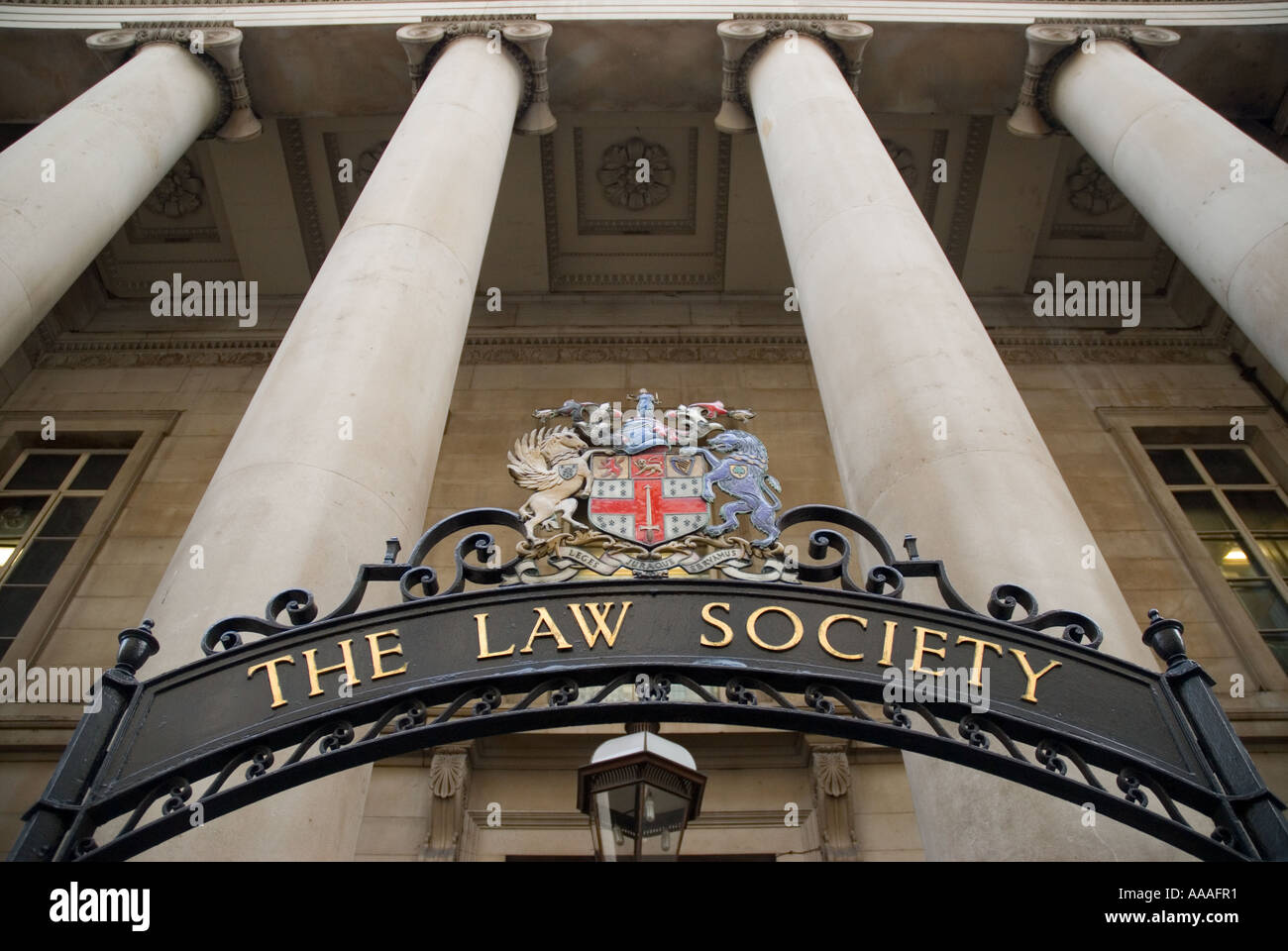 Das Wappen der Law Society in Chancery Lane London Stockfoto