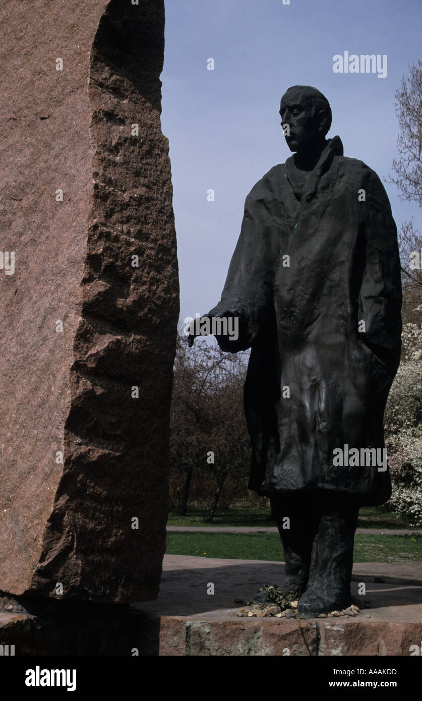 Statue des schwedischen Diplomaten Raoul Wallenberg, die Juden in Budapest in Ungarn WW2 gerettet Stockfoto