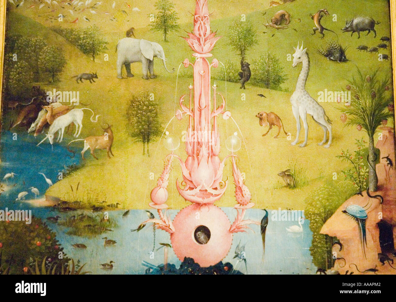 Der Garten der Lüste von Hieronymus Bosch Malerei Stockfoto