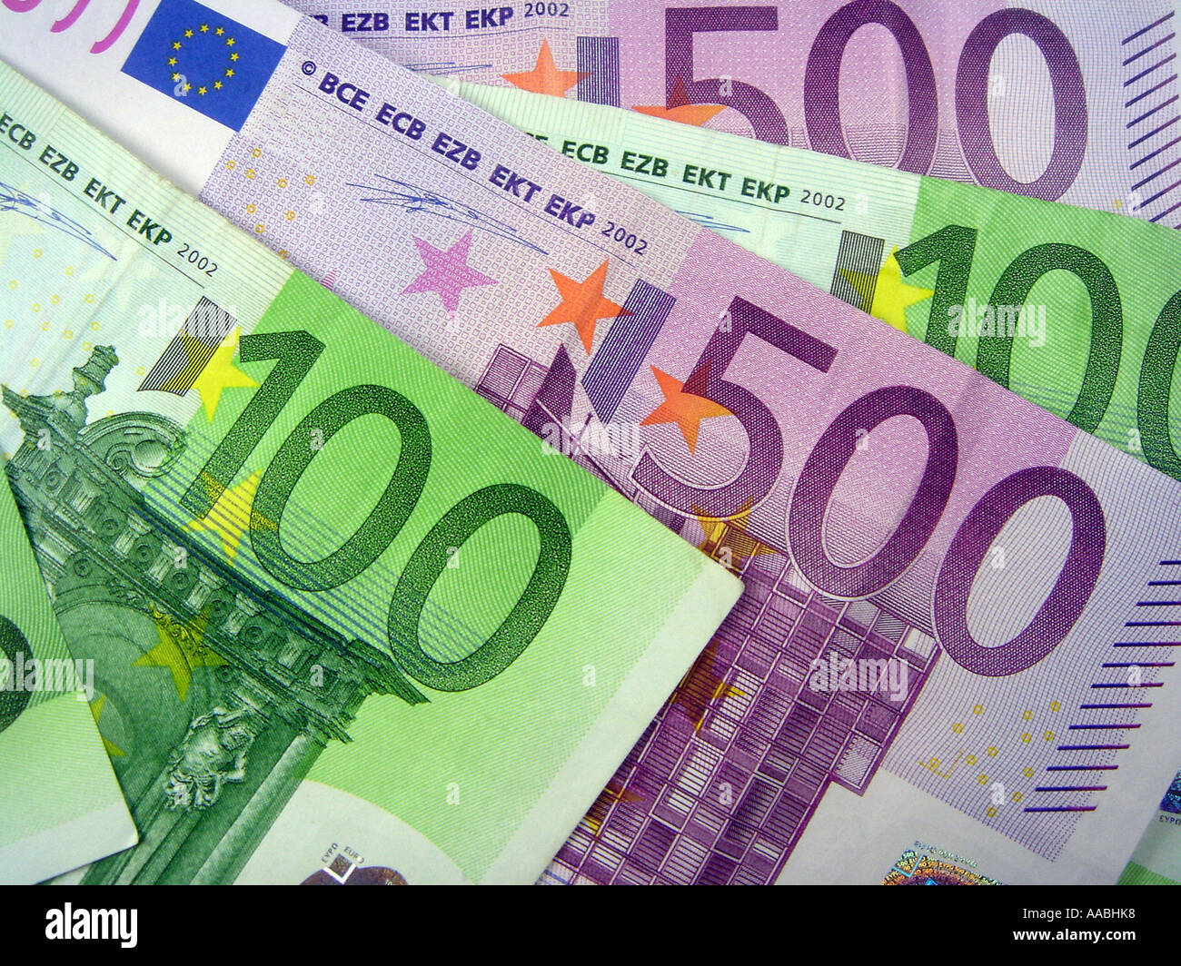 Euro-Banknoten Stockfoto