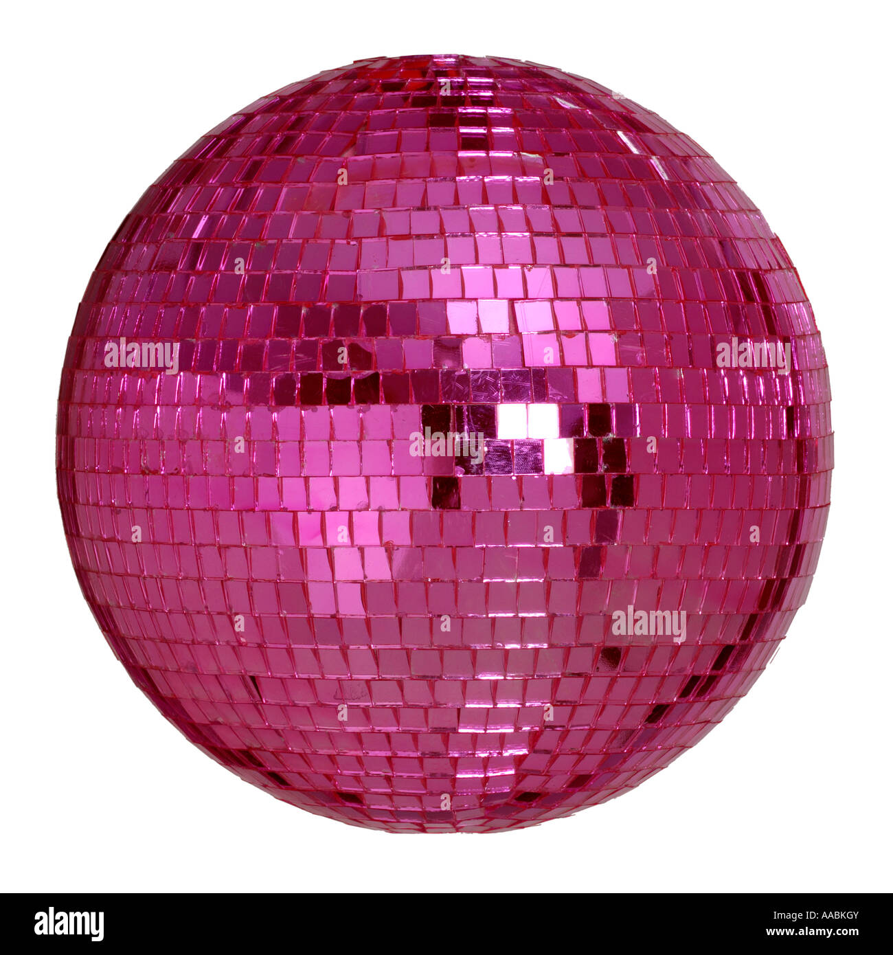Rosa Spiegelkugel Stockfoto
