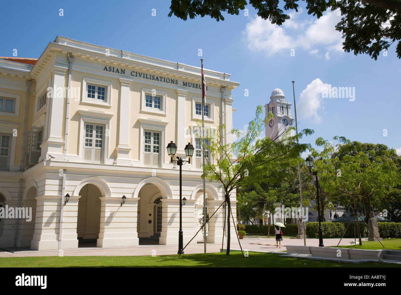 Bezirk Singapur asiatischen Zivilisationen Stadtmuseum im Kaiserin Gebäude 1865 am Empress Place ursprünglich Court House. Singapur Stockfoto