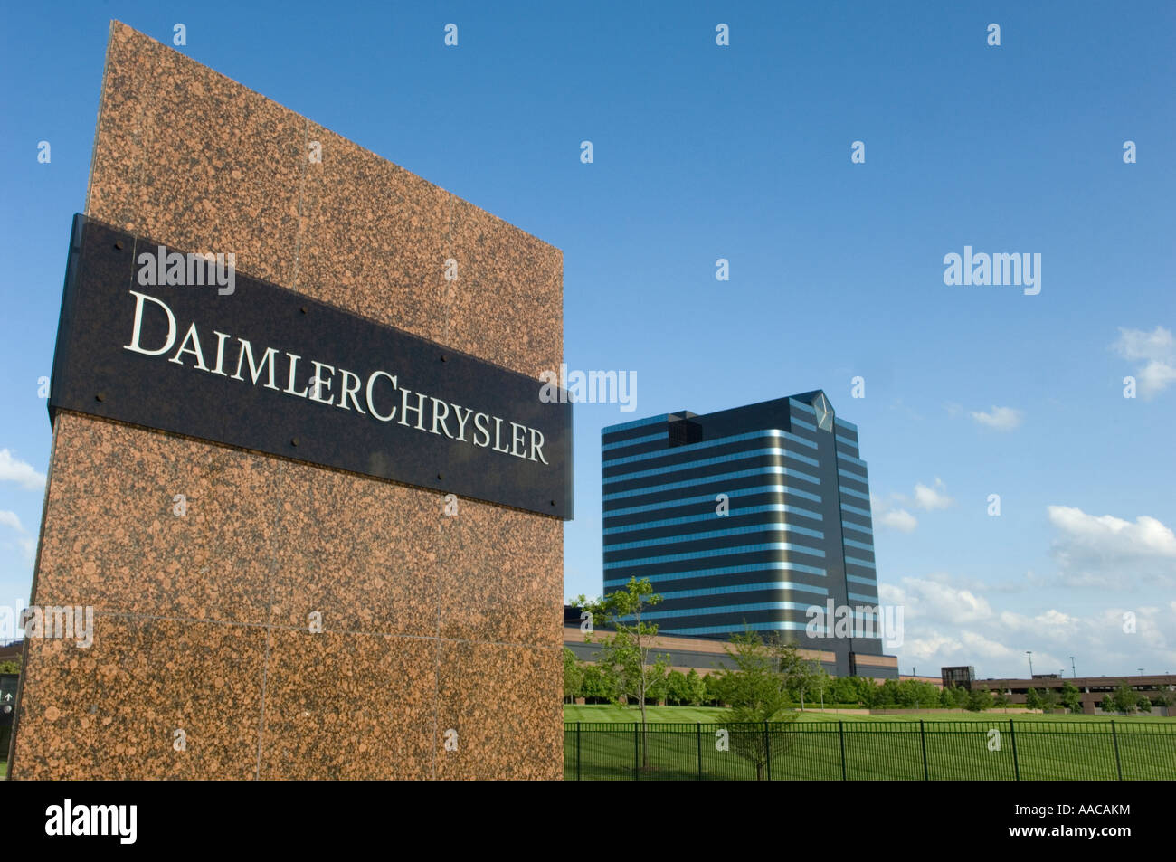 DaimlerChrysler World Headquarters in Detroit Michigan USA Stockfoto