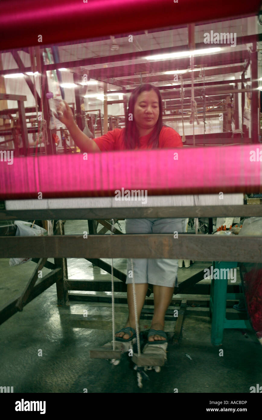 Bo Sang Seidenfabrik und Shop Chiang Mai Thailand Stockfoto