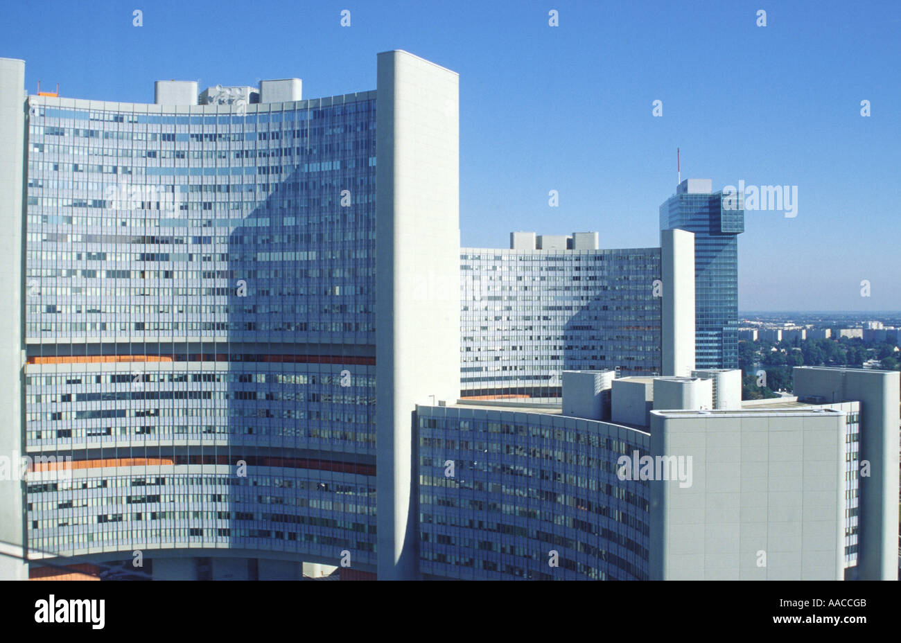 UNO-City in Wien Stockfoto