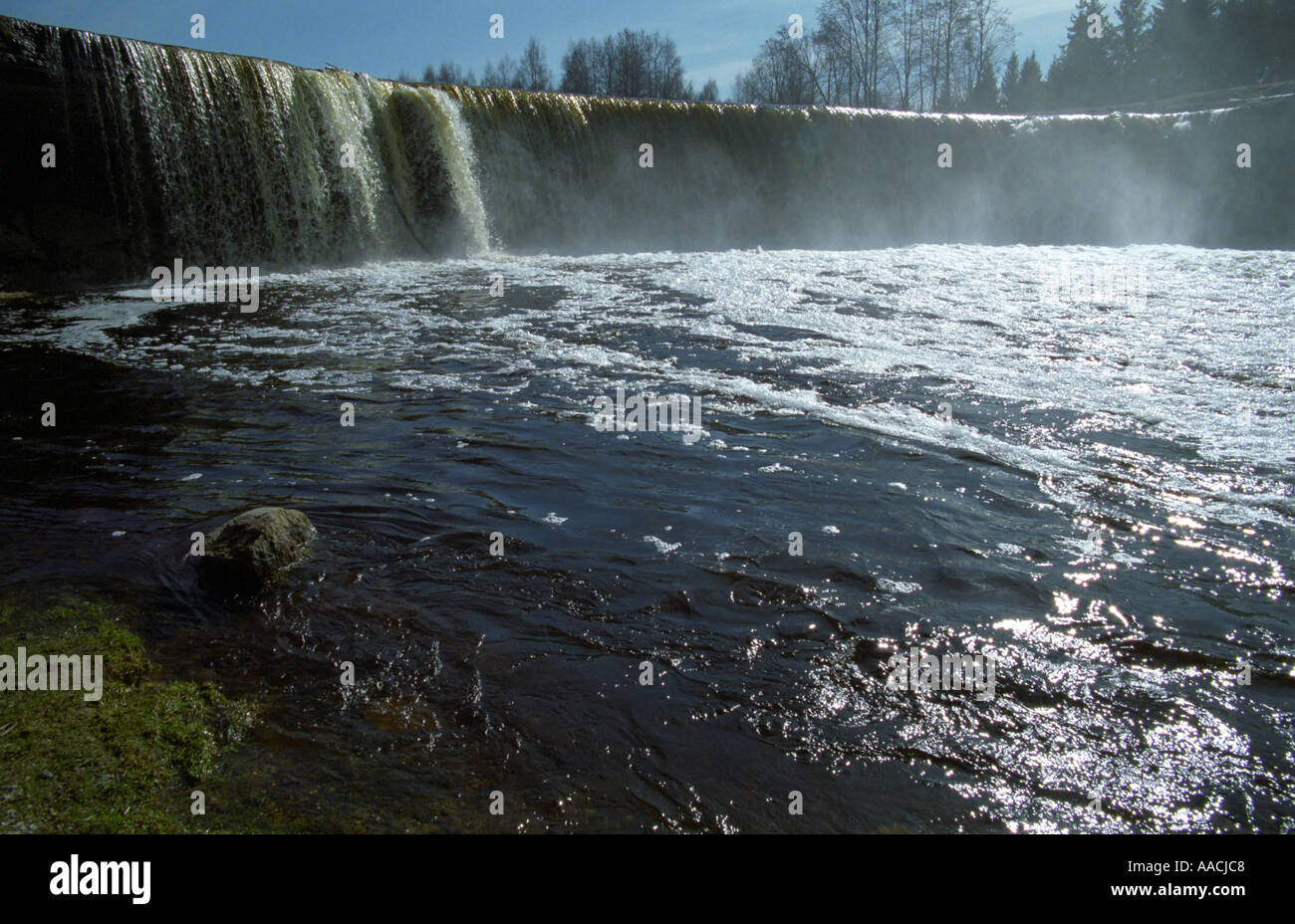 Herrliche Jagala Wasserfall in Estland Stockfoto