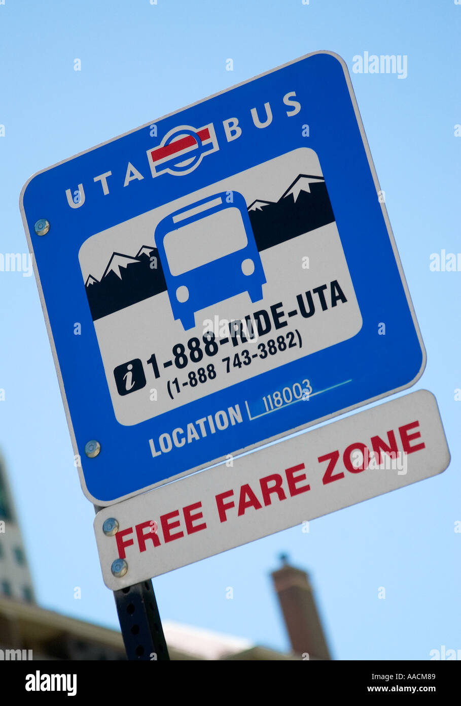 Freie Fahrt Zone Salt Lake City Utah USA Stockfoto