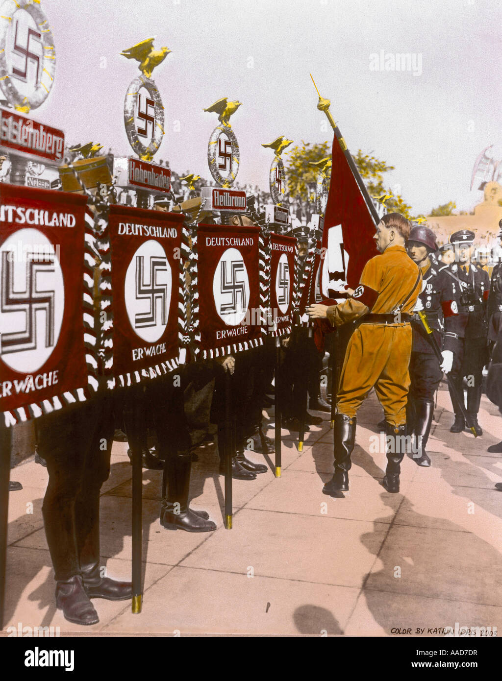 9 1934 9 4 A1 1 B D Reichsparteitag 1934 Standartenweihe 6 Reichsparteitag der NSDAP Triumph des Willens Nürnberg 4 Bis 10 September Stockfoto