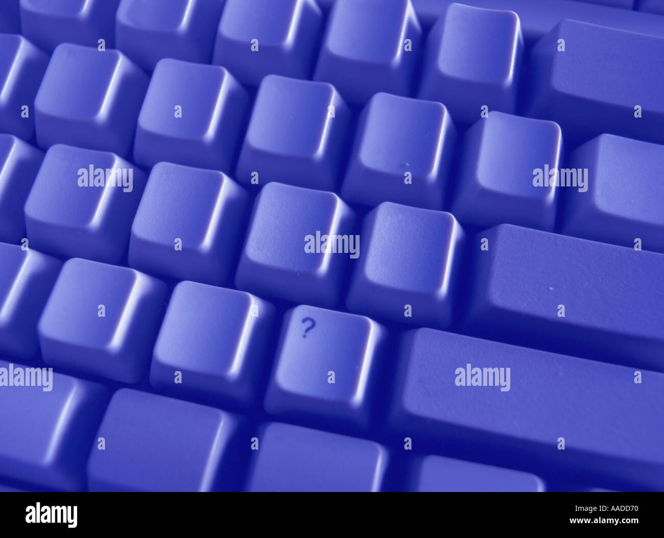 Fragezeichen auf einfache Tastatur Stockfoto