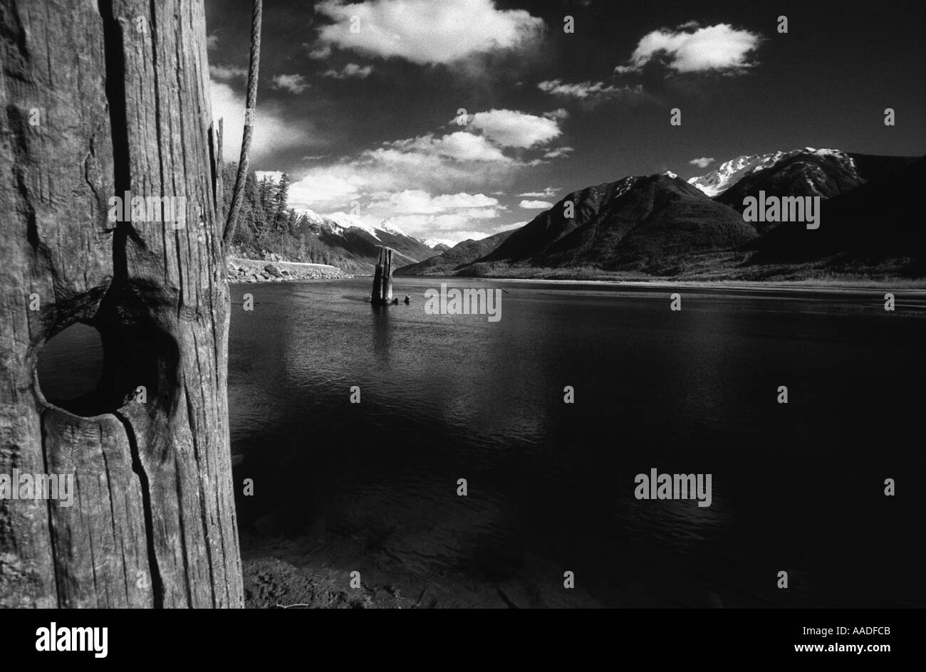 See in der Nähe von Liloeet Trail nach Pemberton, in British Columbia, Kanada Stockfoto