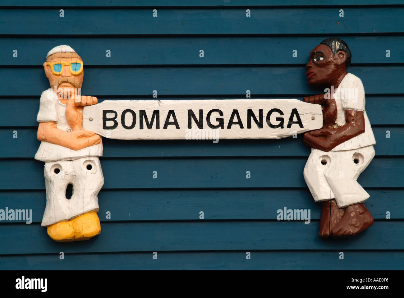 Boma Nganga Zeichen Helgoland Insel Deutschland Stockfoto