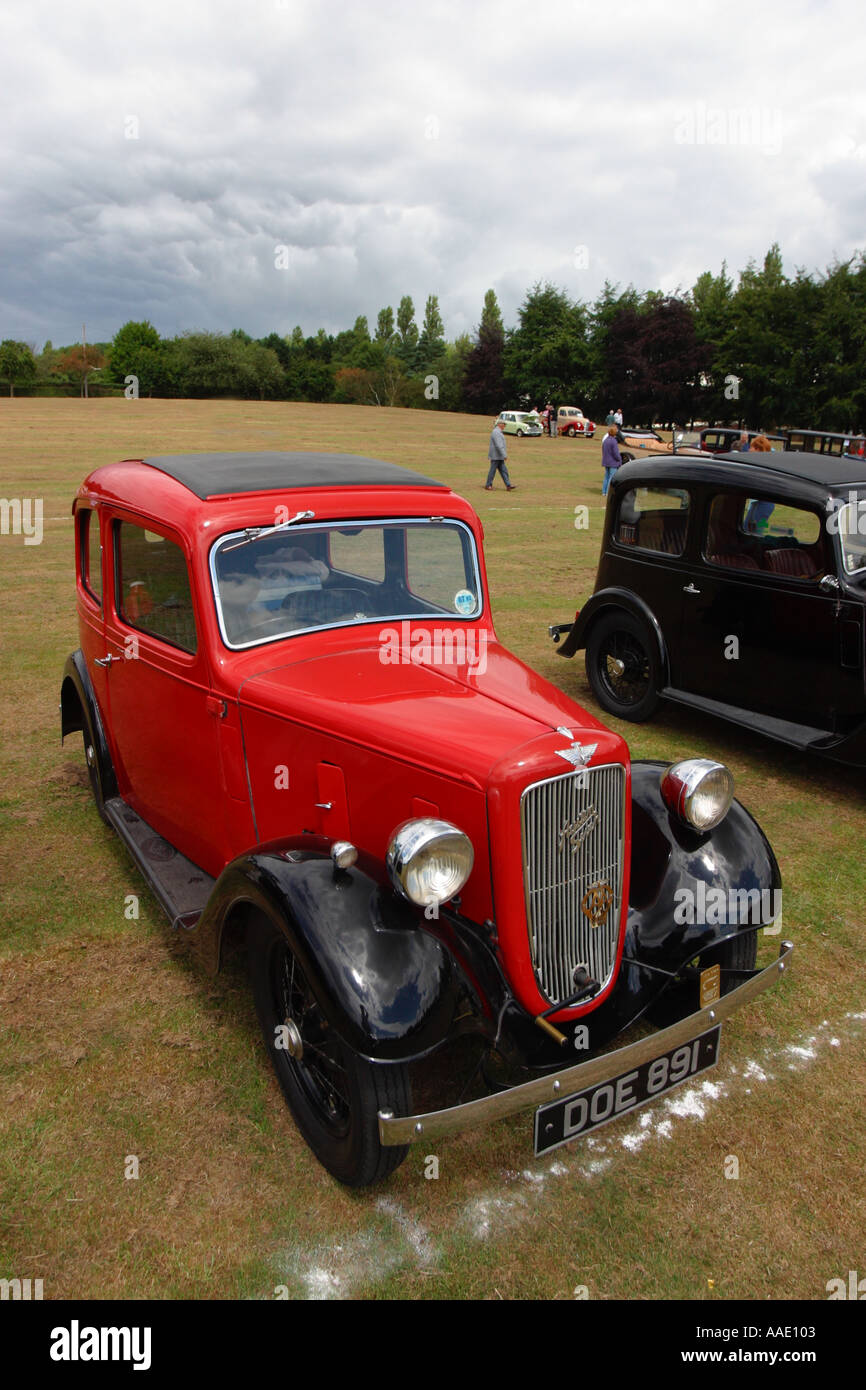 Austin 7 Auto an einem Oldtimer und Oldtimer-Show in Longbridge Birmingham in der Nähe der alten Fabrik von Austin Stockfoto