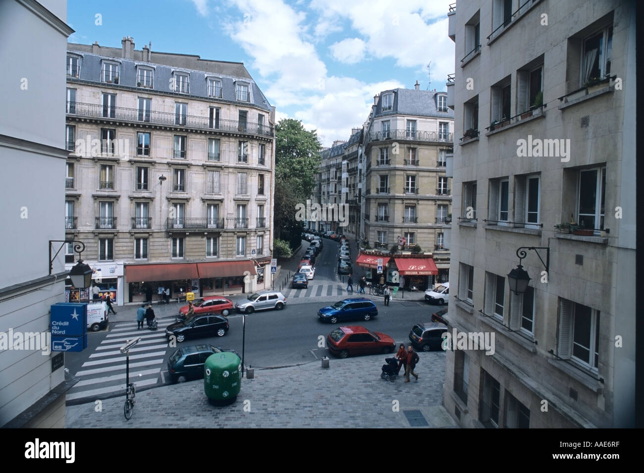 Rue Monge im 5eme Arrondissement, Quartier Latin, Paris, Frankreich Stockfoto