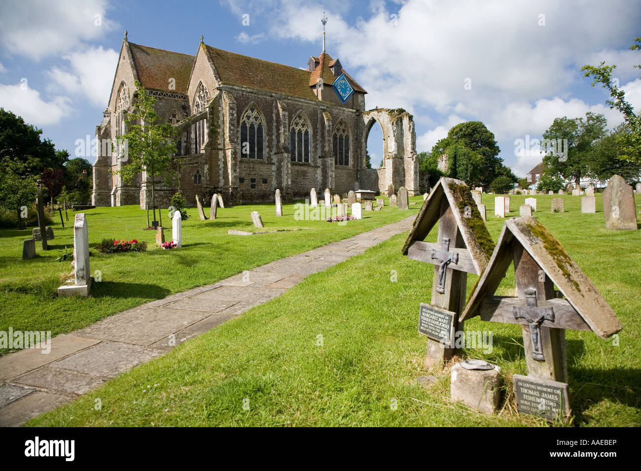 Der Märtyrer St. Thomas Kirche, Winchelsea, Sussex, England. Stockfoto