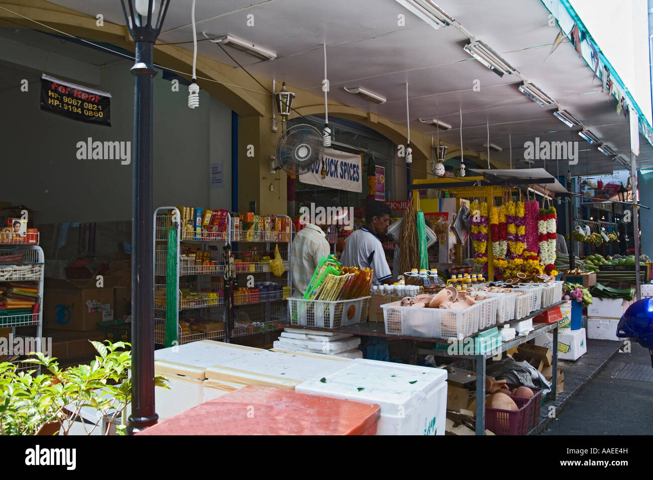 Singapur Asien kann eine der vielen Gewürz-Shops im Bereich der Stadt Singapur Little India Stockfoto