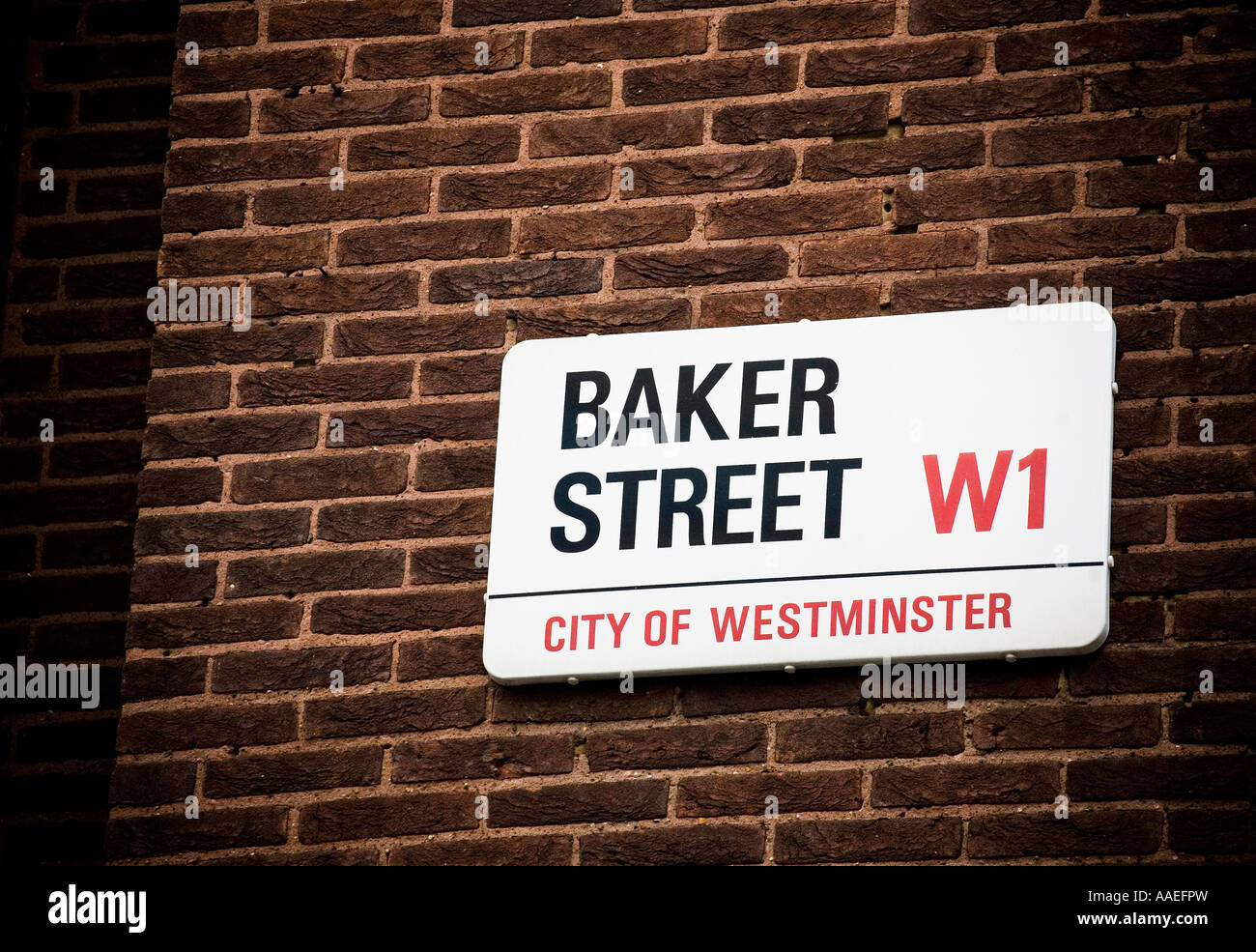 Baker Street Straßenschild Stockfoto