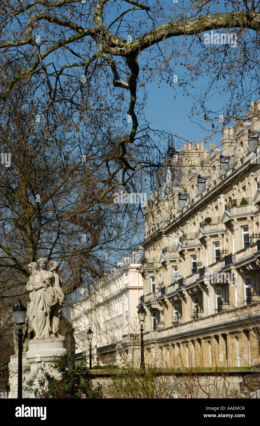 Viktorianische Luxuswohnungen in Cambridge Tor Regents Park London England Stockfoto