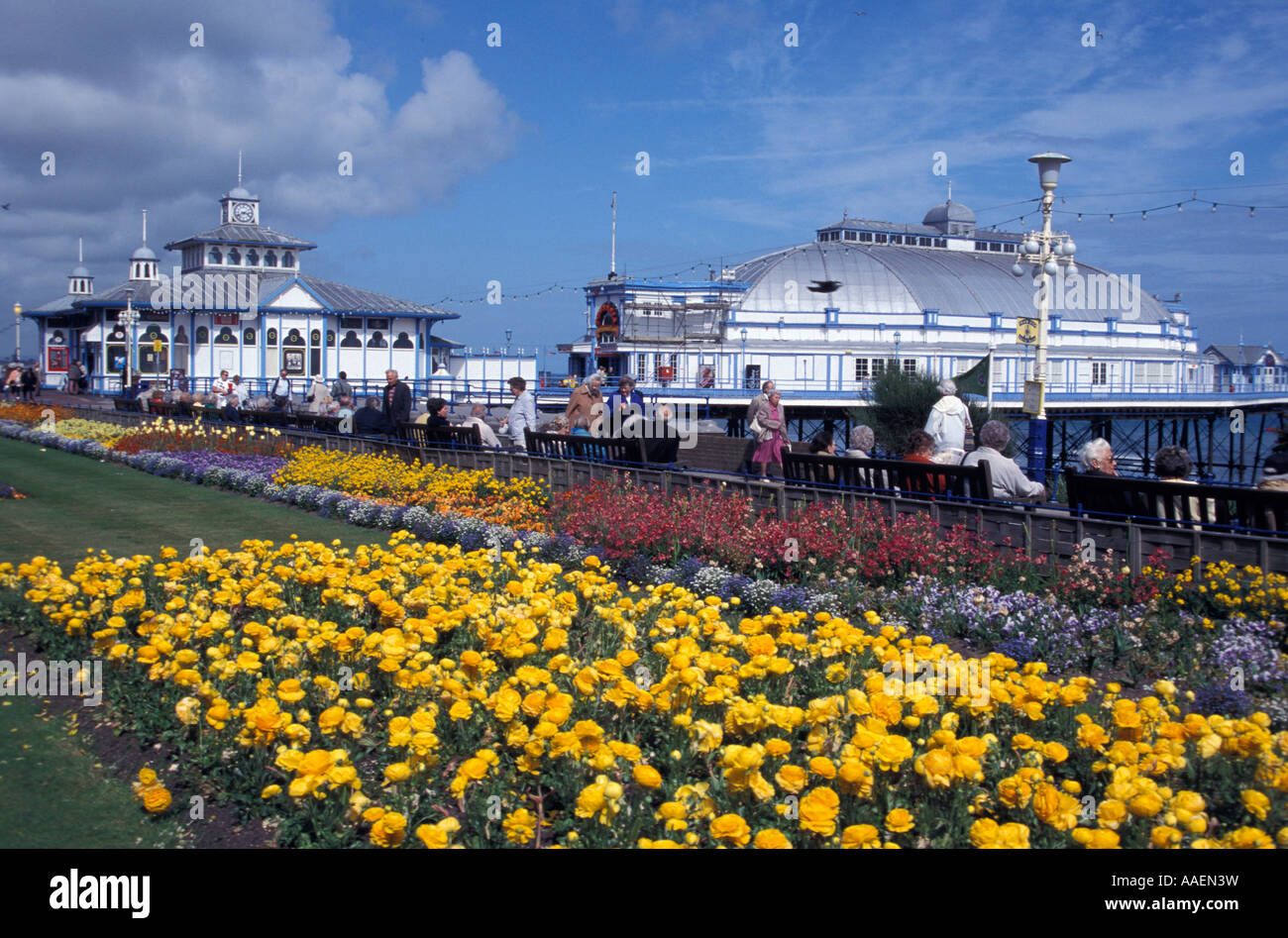Promenade und Seebrücke Eastbourne East Sussex England Großbritannien Stockfoto
