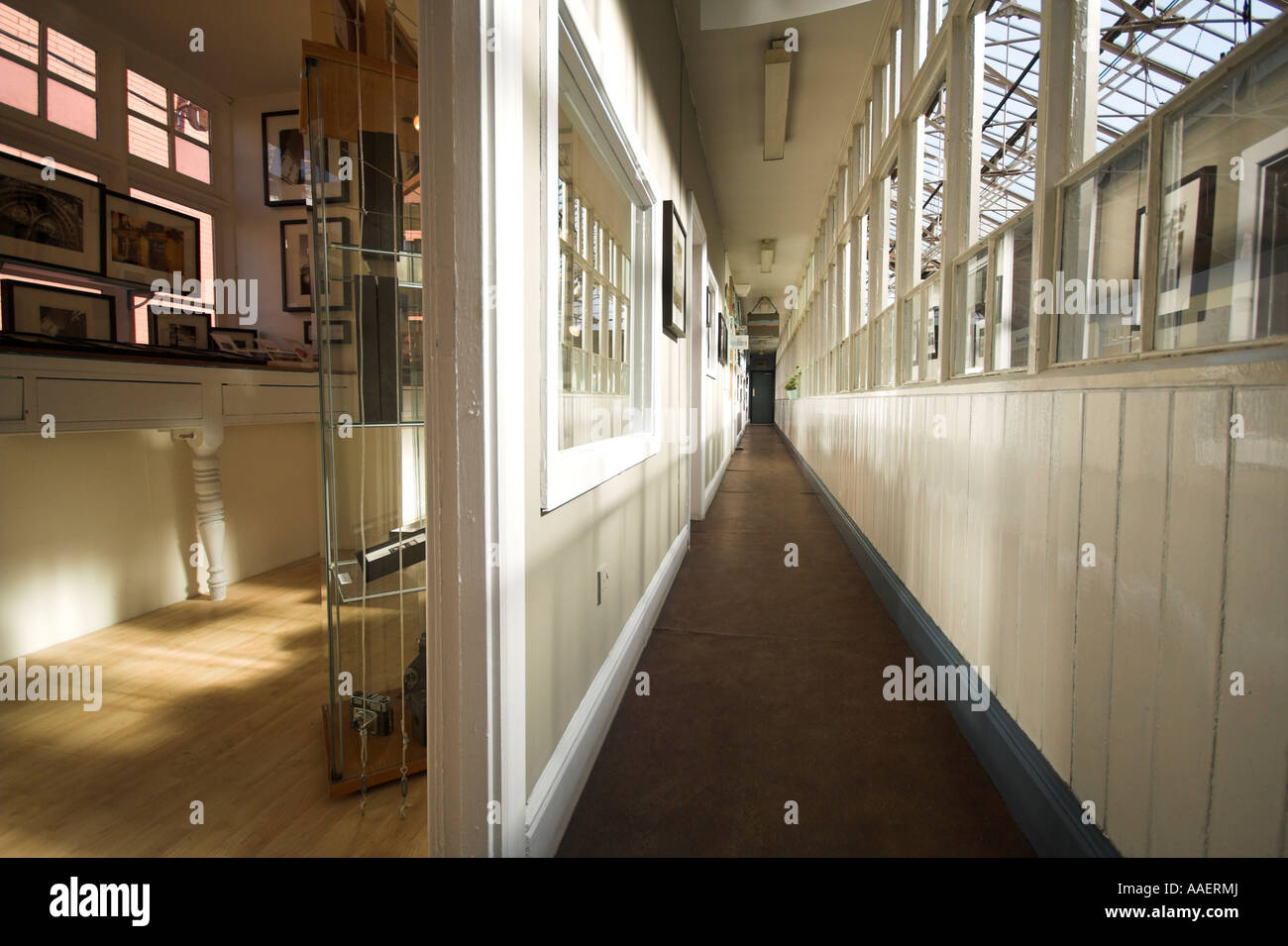 Korridor, Manchester Craft Village, Eiche Straße, Northern Quarter, Manchester, UK Stockfoto