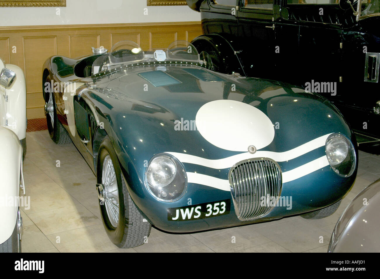 1952-Sport Rennen Jaguar C geben Sie zwei Sitzer Ex Ian Stewart Ecurie Ecosse Stockfoto