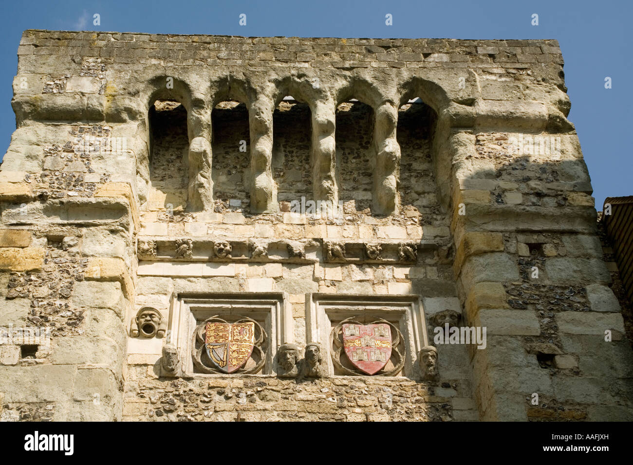 England. Hampshire. Winchester Westtor Stockfoto
