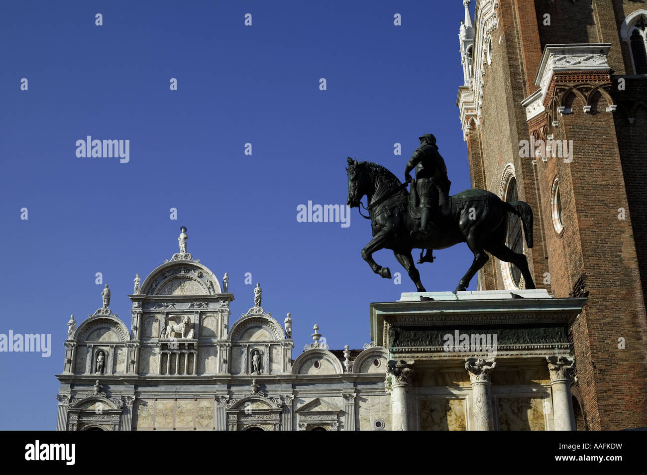 Campo SS Giovanni e Paolo, Kirche von San Giovanni e Paolo, Venedig, Italien, Europa Stockfoto