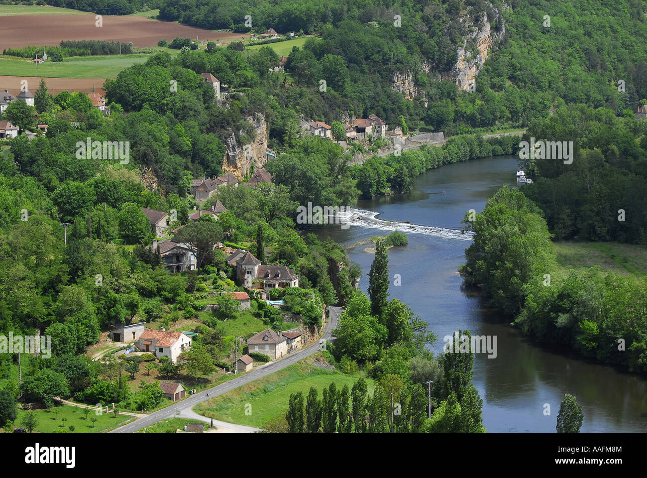 St Cirq Lapopie, Lot-Tal, Frankreich Stockfoto