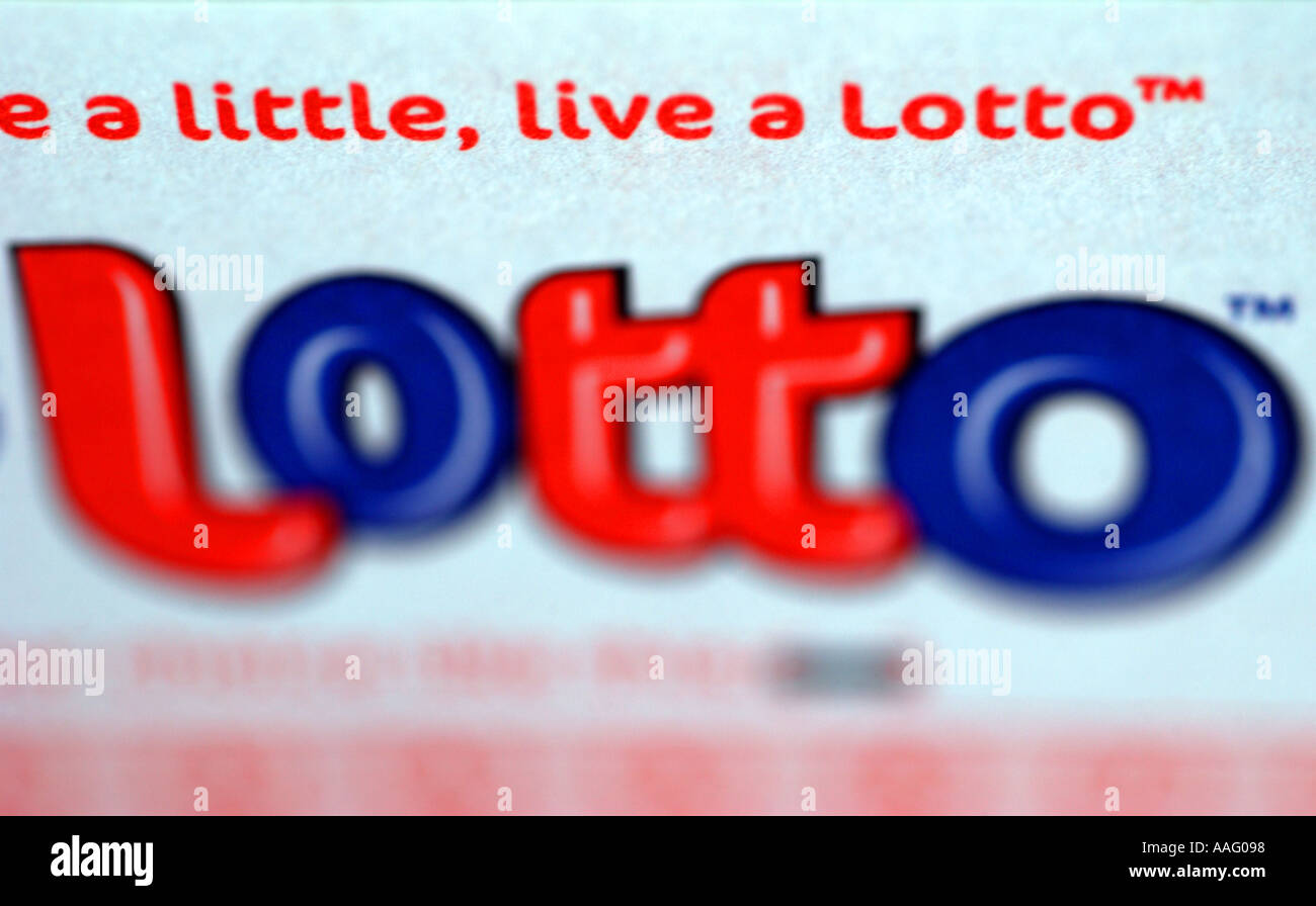 Nationale Lotterie-tickets Stockfoto