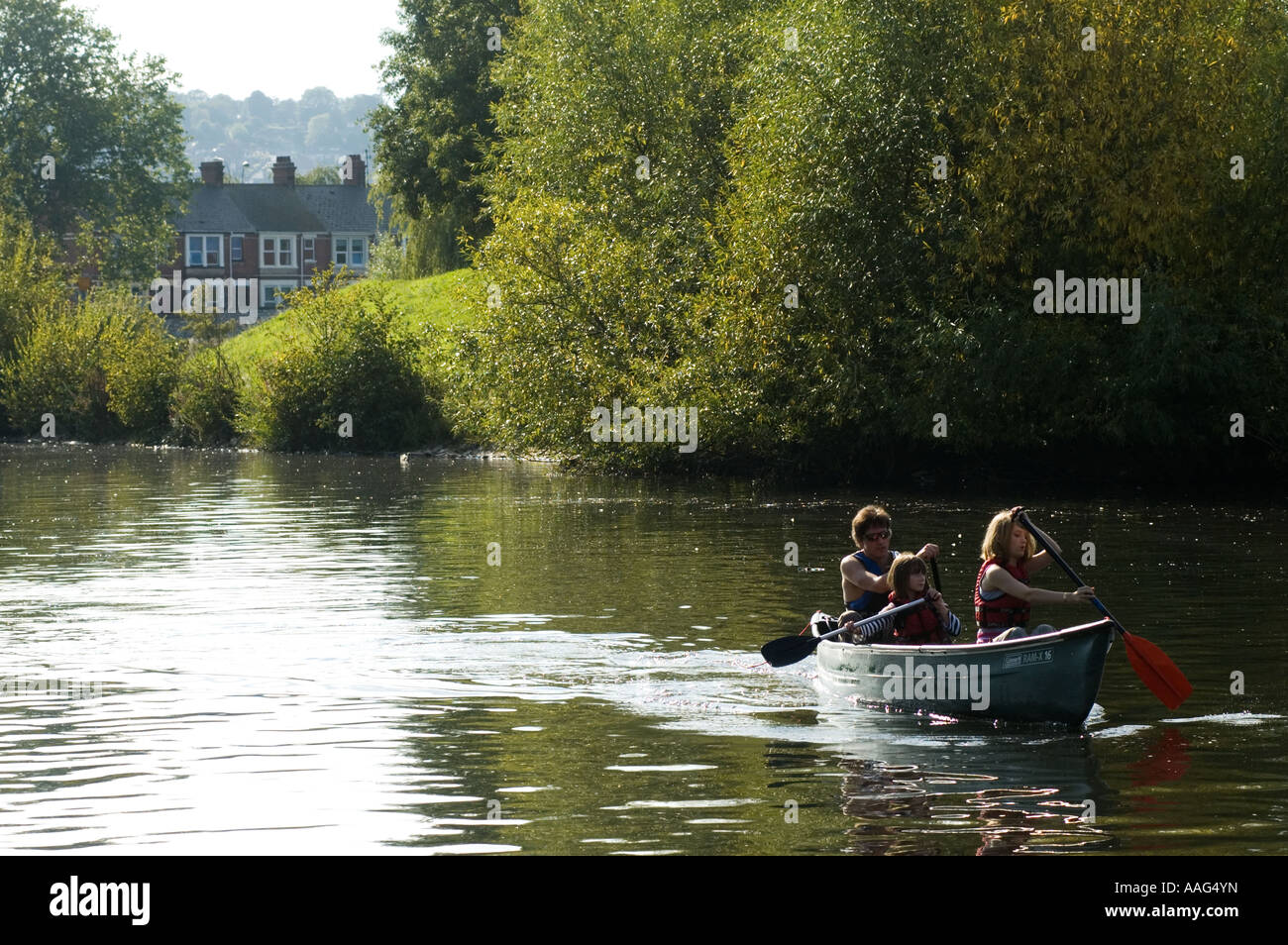 Fluß Exe Exeter Devon GB Stockfoto