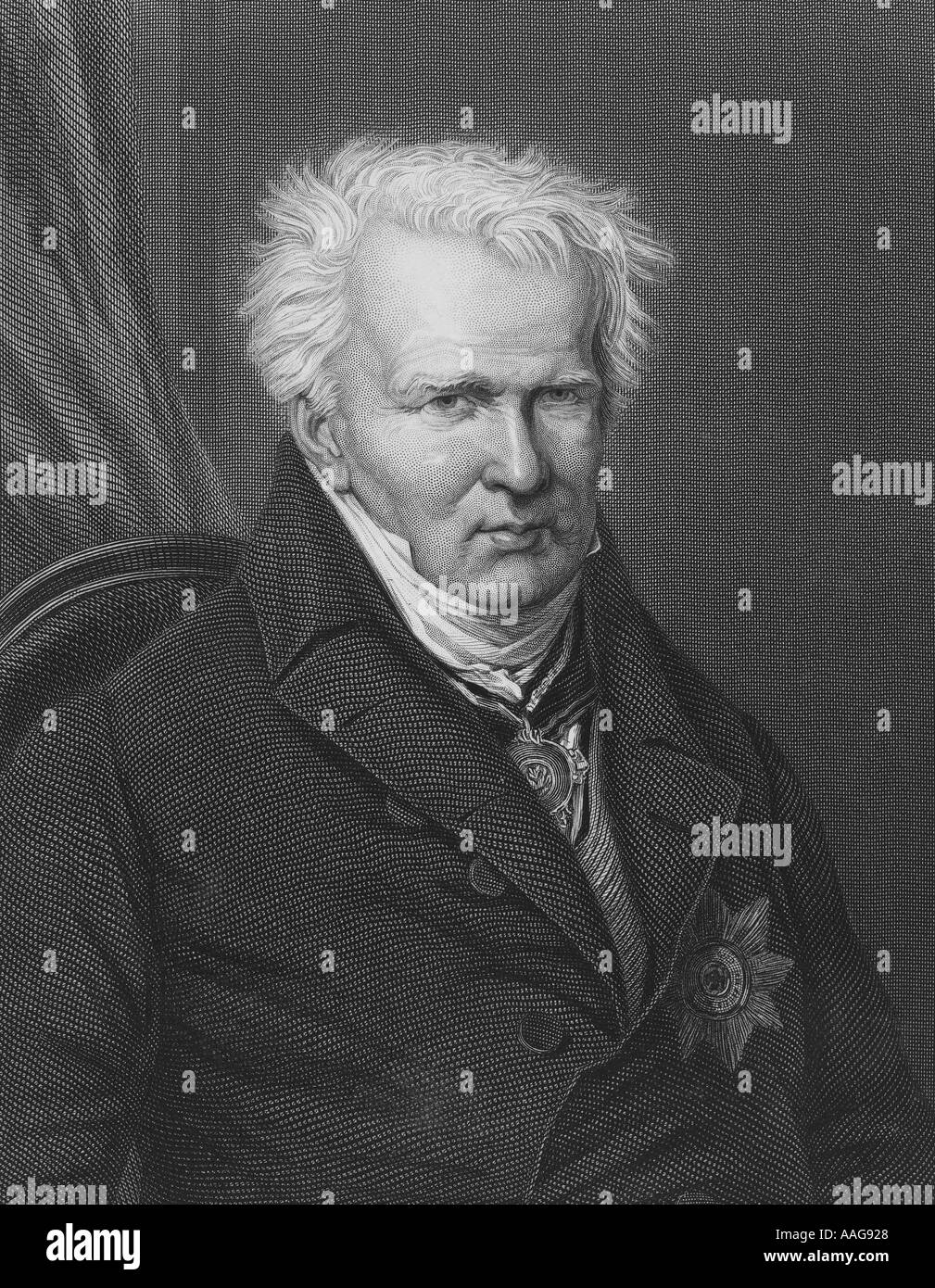 Friedrich Wilhelm Heinrich Alexander von Humboldt Stockfoto