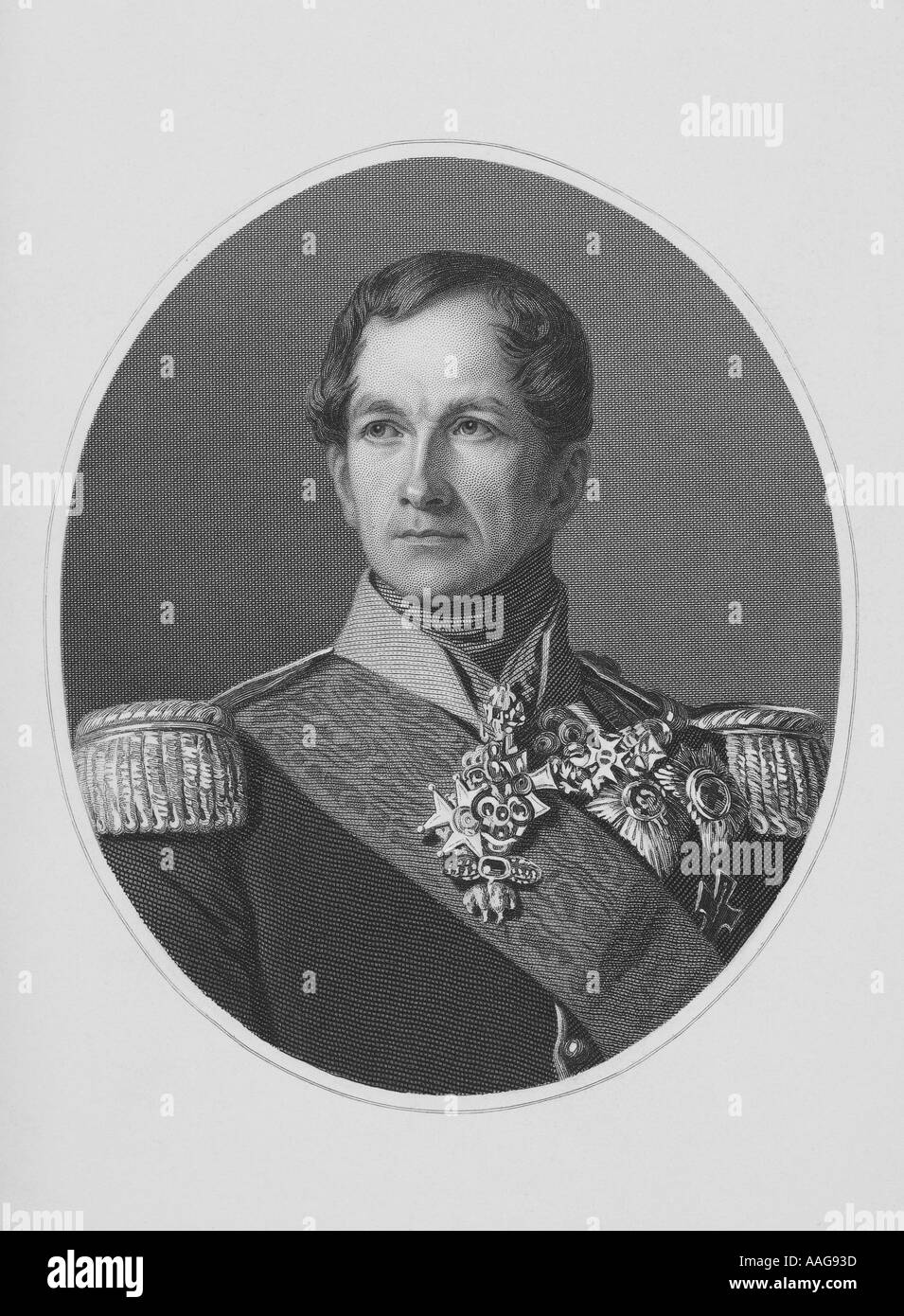 Leopold ich erster König der Belgier 1790 1865 Stockfoto