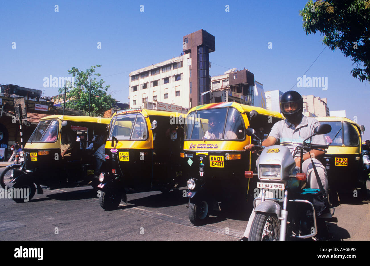 MG Road Bangalore Karnataka Indien Stockfoto