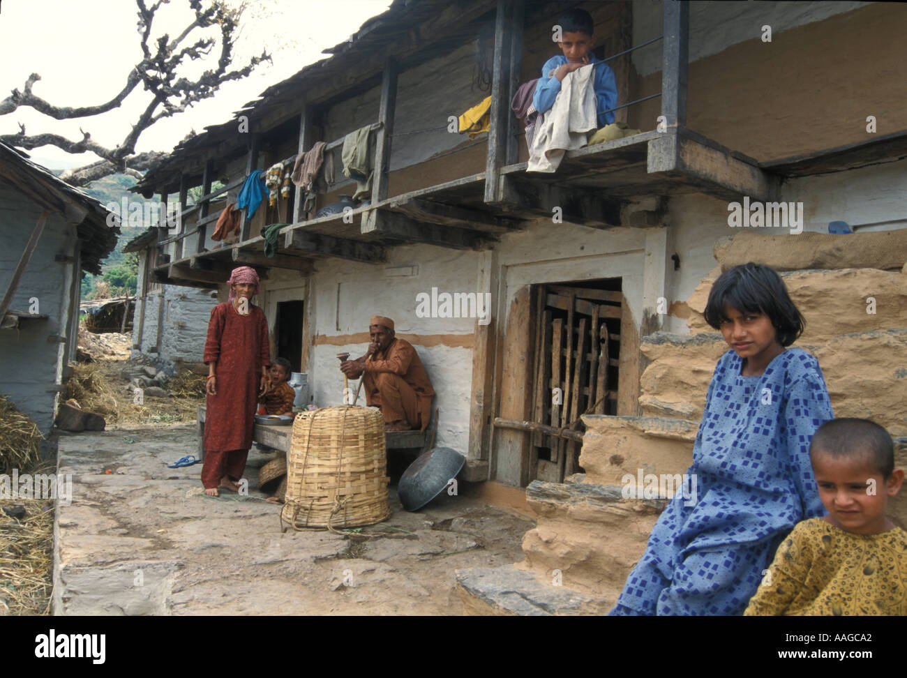 Dorf Leh Ladakh Jammu Kaschmir Indien Stockfoto