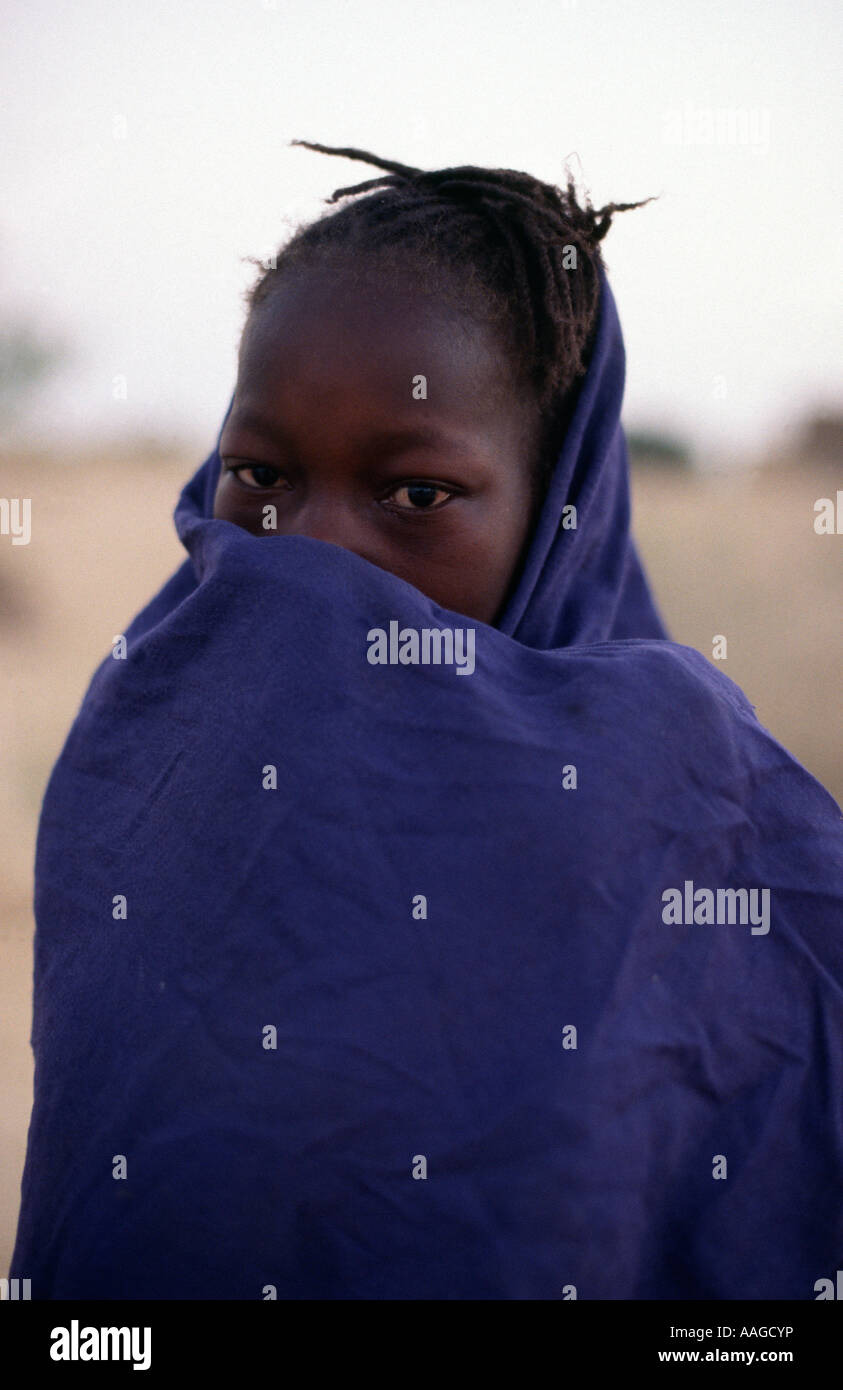 Malische Mädchen - Niafounké, MALI Stockfoto